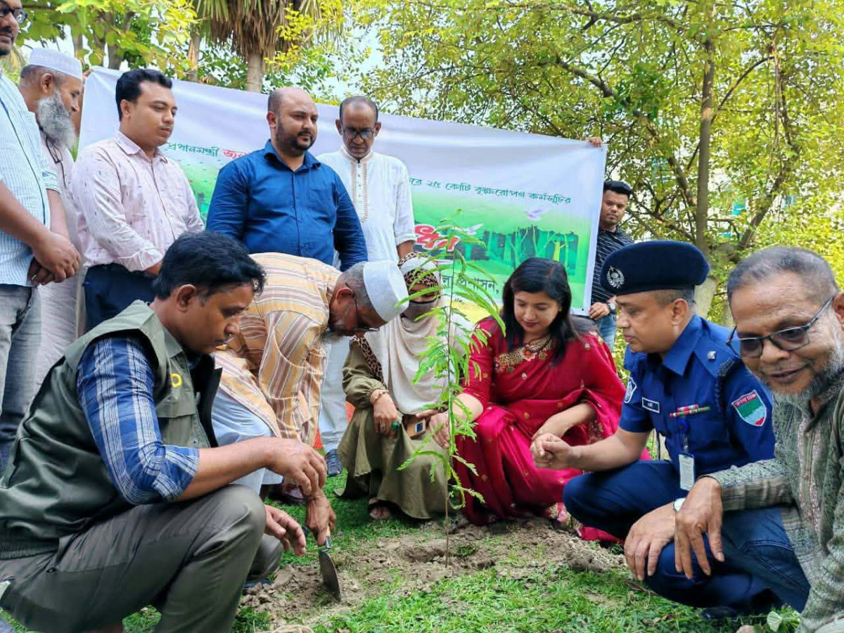প্রধানমন্ত্রী তারেক রহমানের ঘোষিত ৫ বছরে ২৫ কোটি বৃক্ষরোপন কর্মসুচীর অংশ হিসেবে আলমডাঙ্গায় বৃক্ষরোপনের উদ্বোধন 