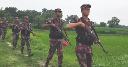মেহেরপুর সীমান্তে ৭জনকে পুশইনের চেষ্টা । বিজিবি ও গ্রামবাসীর বাধায় পণ্ড