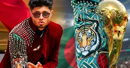 বিশ্বকাপের উদ্বোধনী মঞ্চে বাংলাদেশের গর্ব, আলোচনায় সঞ্জয় দেবের বিশেষ জ্যাকেট