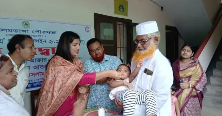 আলমডাঙ্গা পৌরসভায় জাতীয় ভিটামিন ‘এ’ প্লাস ক্যাম্পেইনের উদ্বোধন