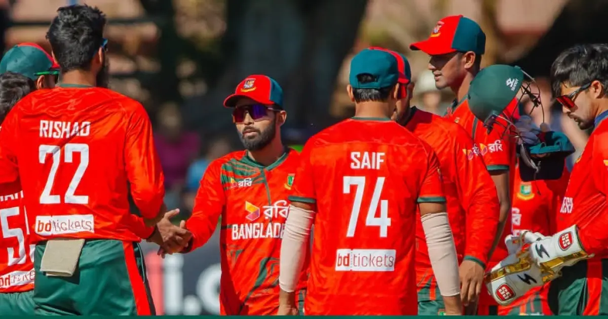 জিম্বাবুয়েকে ৩৪ রানে হারিয়ে সিরিজে সমতায় ফিরল বাংলাদেশ