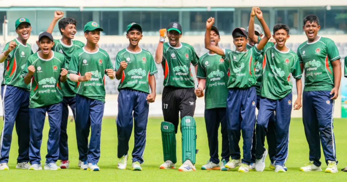 নতুন কুঁড়ি ক্রিকেটে চ্যাম্পিয়ন রাজশাহী ও ঢাকা, ডিএলএস পদ্ধতিতে রংপুর ও ময়মনসিংহের হার
