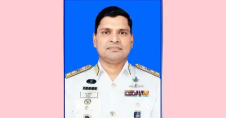 নতুন নৌবাহিনী প্রধান রিয়ার অ্যাডমিরাল খোন্দকার মিসবাহ উল আজীম