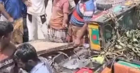 জীবননগরে আলমসাধুর ধাক্কায় পাখিভ্যান চালক নিহত 