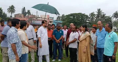 আলমডাঙ্গায় স্টেডিয়াম নির্মাণ কাজ পরিদর্শন করলেন জাতীয় ক্রীড়া পরিষদের নির্বাহী পরিচালক