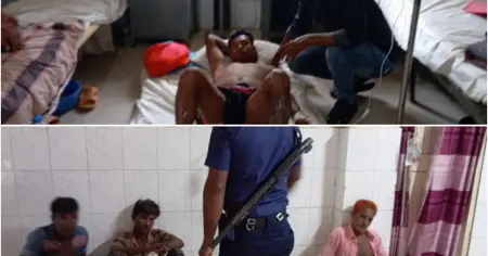 মেহেরপুরের গাংনীতে গরু বোঝাই লাটাহাম্বার উল্টে চালক নিহত, আহত ১১