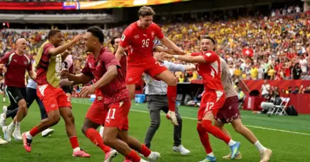 টাইব্রেকারে কলম্বিয়াকে বিদায় করে ৭২ বছর পর কোয়ার্টার ফাইনালে সুইজারল্যান্ড