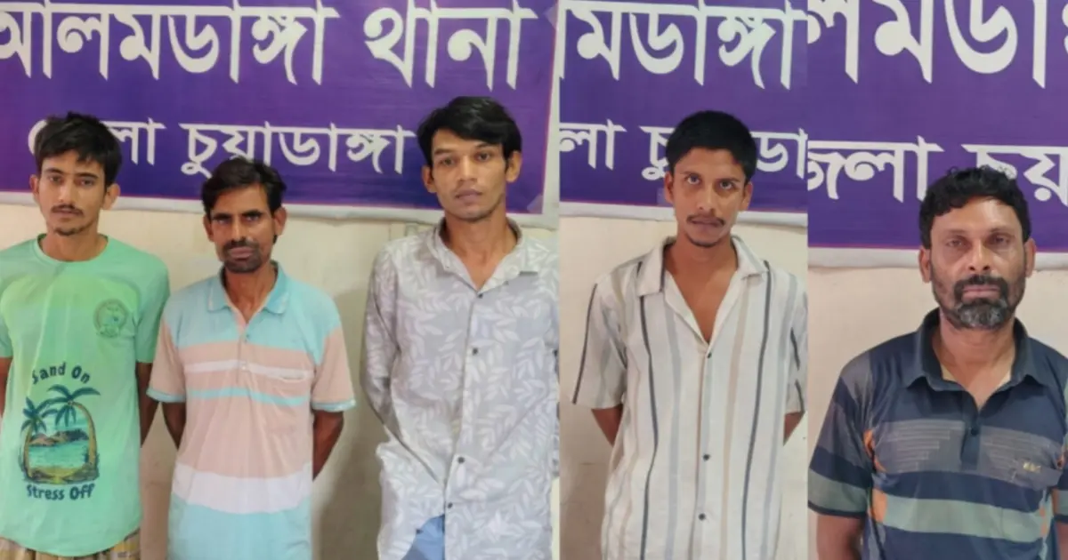 আলমডাঙ্গার পুলিশের মা দ ক বিরোধী অভিযানে পাঁচজন গ্রেপ্তার