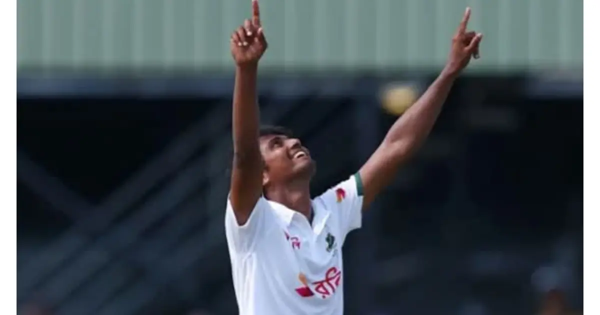 হাসানের ক্যারিয়ারসেরা বোলিংয়ে ডারউইন টেস্টে ১৯৮ রানে অলআউট অস্ট্রেলিয়া