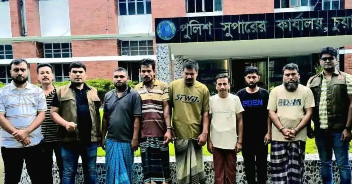 চুয়াডাঙ্গার জীবননগরে ট্রান্সফরমার চোর চক্রের ৬ সদস্য গ্রেপ্তার, ব্যবহৃত গাড়ি ও মালামাল উদ্ধার
