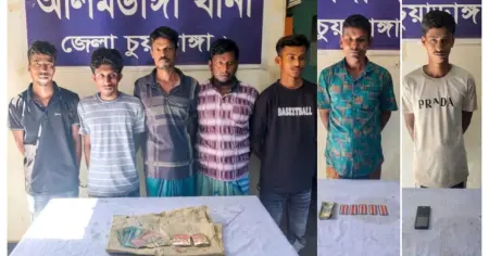 আলমডাঙ্গায় পুলিশের পৃথক অভিযানে বিভিন্ন মামলায়  গ্রেপ্তার ৭, সামারি ট্রায়াল কোর্টে সোপর্দ ১