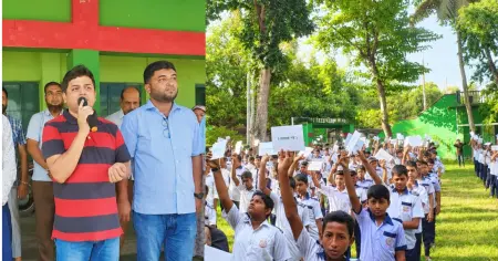 আলমডাঙ্গার ৬৭ শিক্ষা প্রতিষ্ঠানে শিক্ষার্থীর মাঝে মাদক বিরোধী সচেতনতামূলক শুভেচ্ছা কার্ড বিতরণ