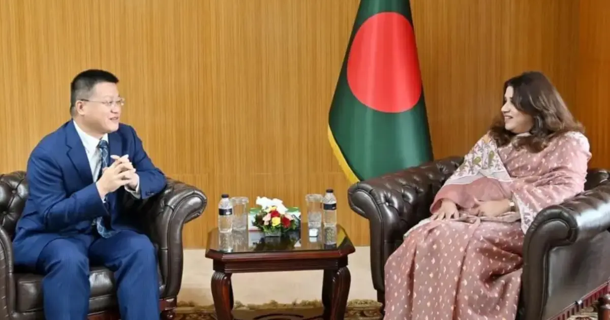 পররাষ্ট্র প্রতিমন্ত্রী শামা ওবায়েদ ও চীনা রাষ্ট্রদূতের সৌজন্য সাক্ষাৎ