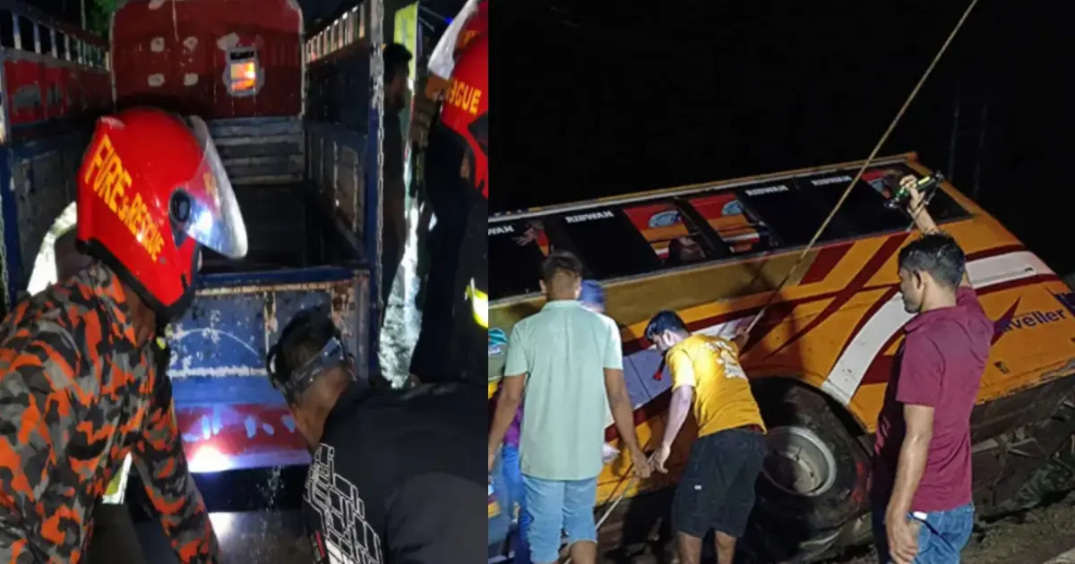 পটুয়াখালীতে বাস-অটোরিকশা মুখোমুখি সংঘর্ষে নিহত ৪