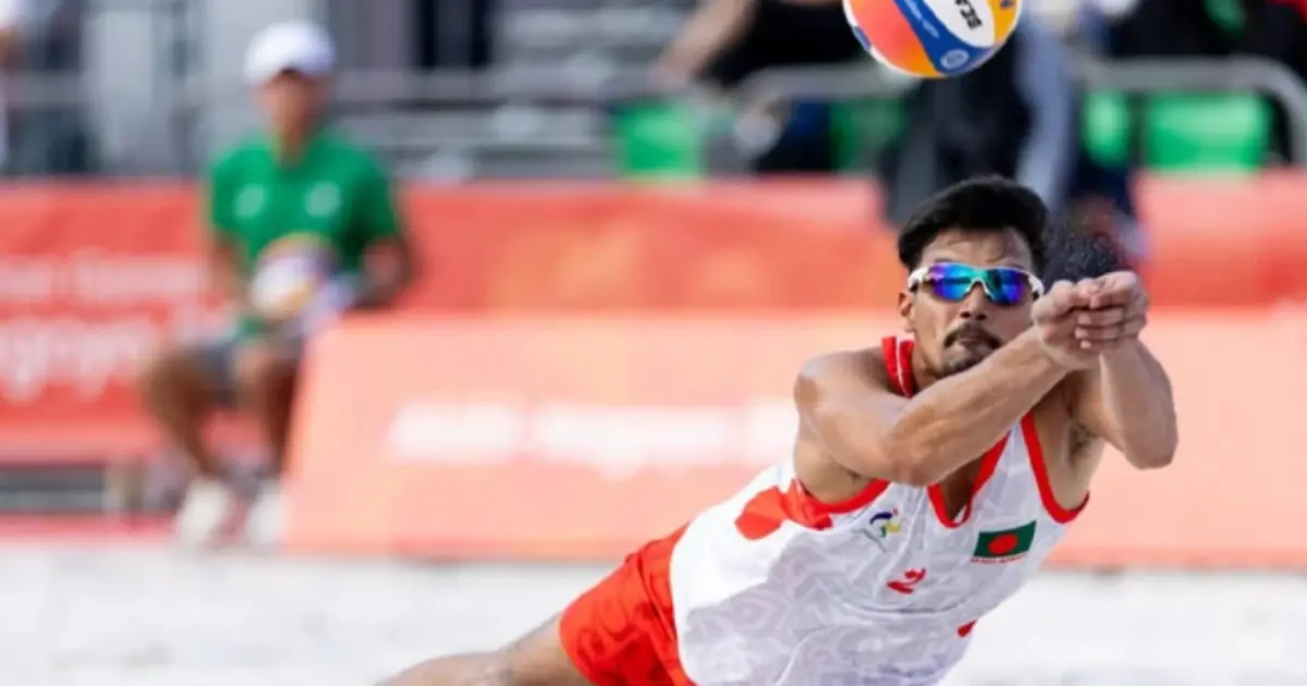 এশিয়ান গেমসে মালদ্বীপকে হারিয়ে ঘুরে দাঁড়াল বাংলাদেশের বিচ ভলিবল দল