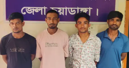 আলমডাঙ্গায় পুলিশের অভিযানে মাদকসহ গ্রেপ্তার ৪, দুইজনকে কারাদণ্ড