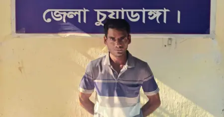 আলমডাঙ্গার ওসমানপুরের চয়েন আলী হত্যা মামলার আসামি হেলাল গ্রেপ্তার