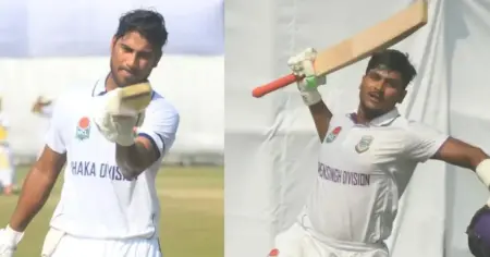 জাতীয় ক্রিকেট লিগ: একই দিনে নাঈম ও রবিনের চোখধাঁধানো ডাবল সেঞ্চুরি
