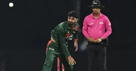 ওয়ানডে অভিষেকেই বিপত্তি: আলিস আল ইসলামের বোলিং অ্যাকশন নিয়ে ম্যাচ অফিশিয়ালদের সন্দেহ