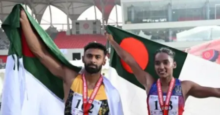 ১৮তম সামার অ্যাথলেটিকস: ফের দেশের দ্রুততম মানব ইমরানুর ও মানবী শিরিন