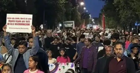 মেলোনি সরকারের বিতর্কিত শিক্ষানীতির প্রতিবাদে রোমে অভিবাসীদের ব্যাপক বিক্ষোভ
