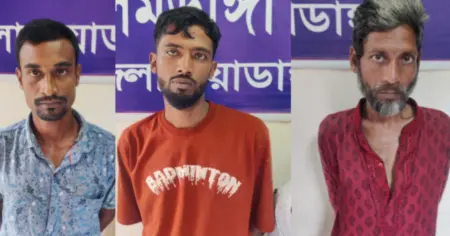আলমডাঙ্গায় পুলিশের মাদক বিরোধী অভিযানে গ্রেফতার ৩, ট্যা/পে/ন্টা ডল ট্যাবলেট উদ্ধার